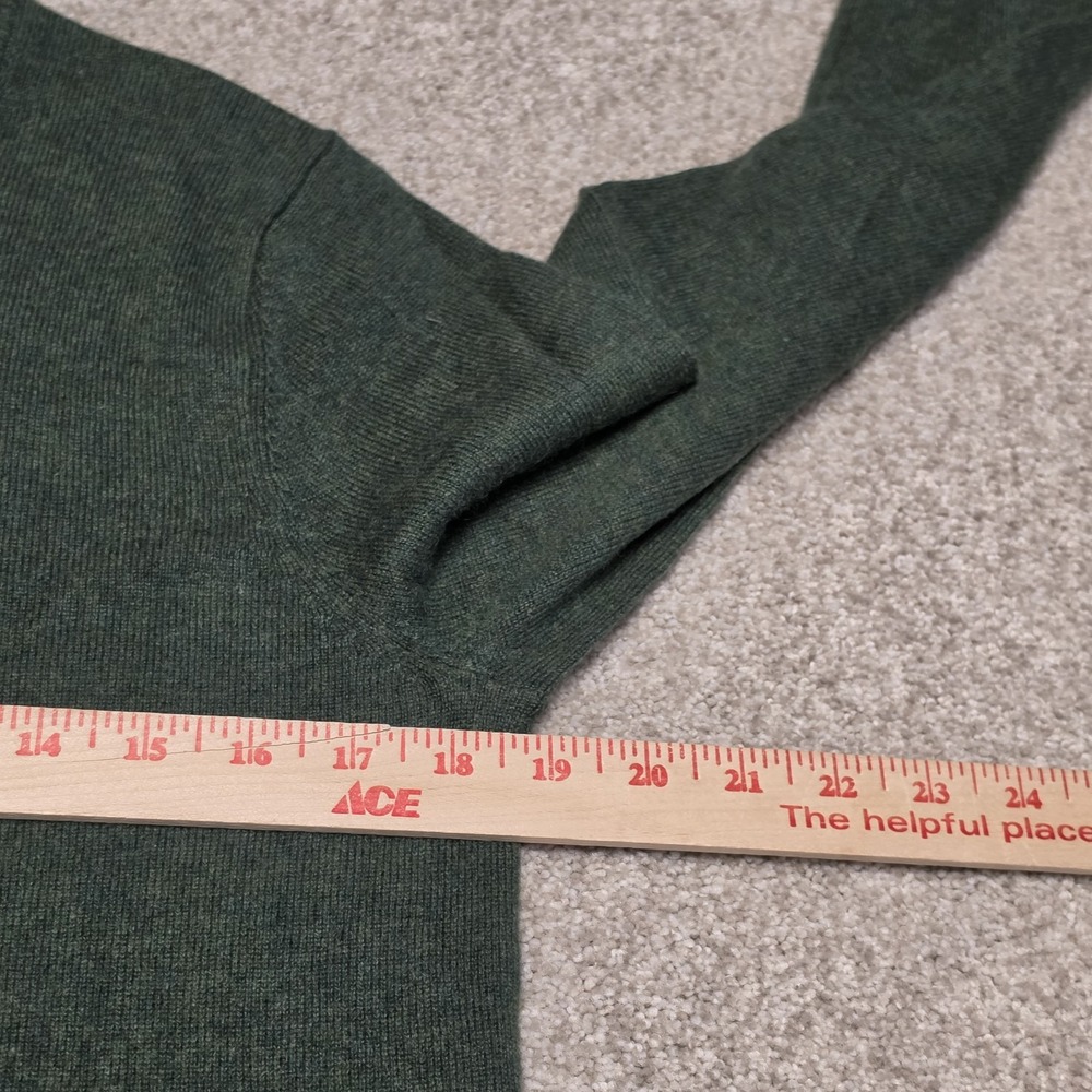 Quince Womens Mongolian Cashmere Crewneck Sweater Forest Floor Green Sz M NWT - Picture 5 of 8